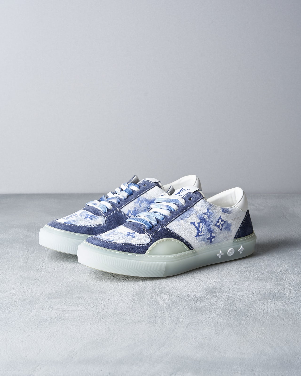 Louis Vuitton SS 2021 Ollie low-top watercolour monogram sneaker FA 0211