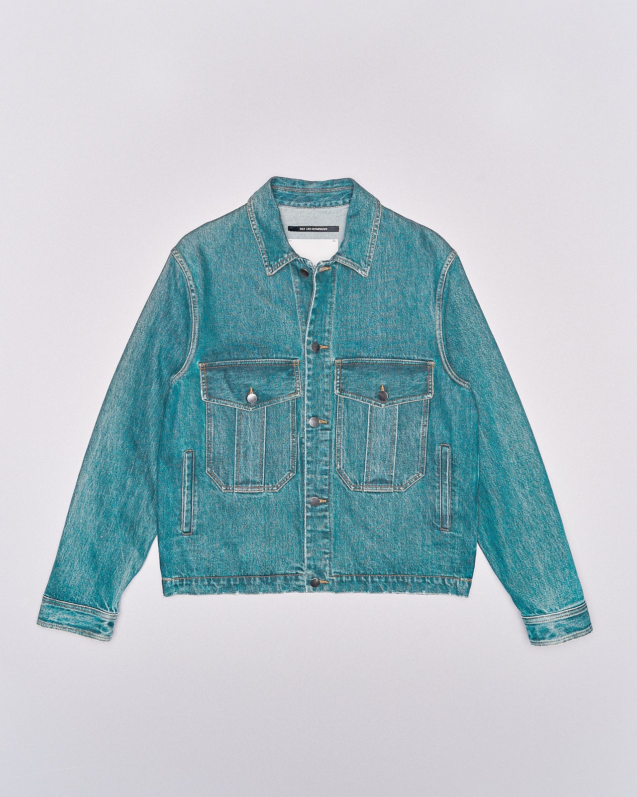 22.2 Les Olympiades washed denim military jacket