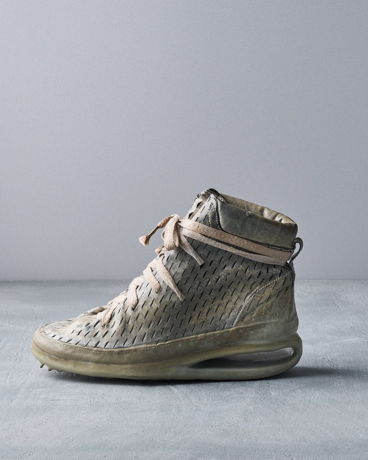 Carol Christian Poell High-top Laser cut U-Sole sneaker