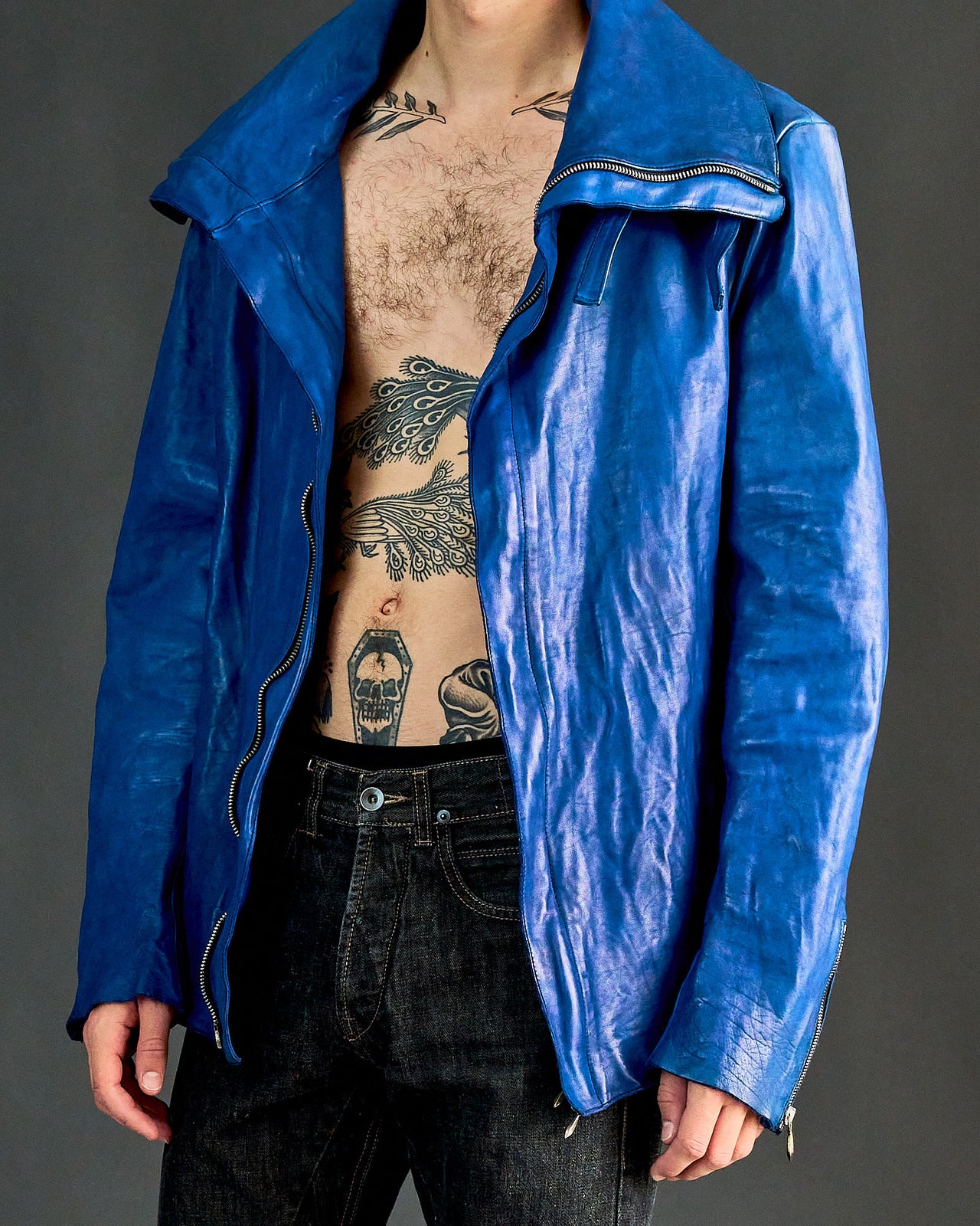 Incarnation Horse leather buckle jacket