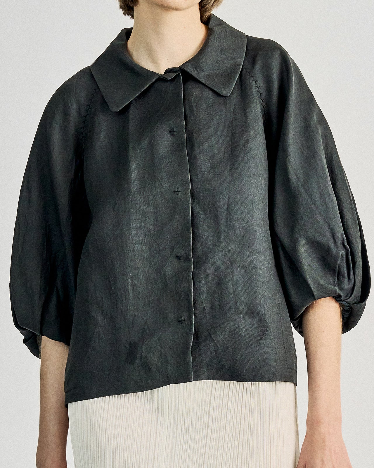 Lanvin 2006 Alber Elbaz Collared blouson