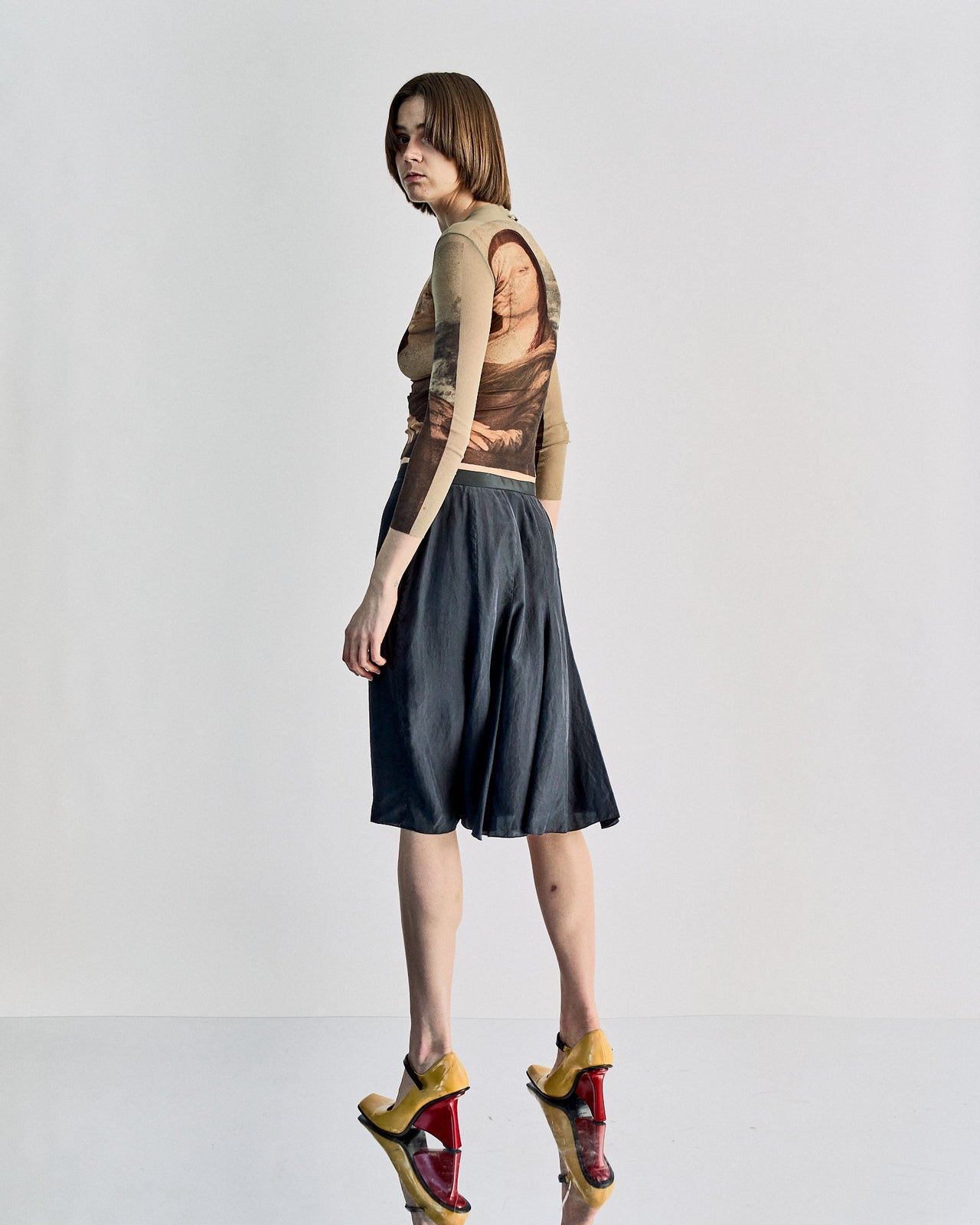 Lanvin 2007 Alber Elbaz Silk skirt