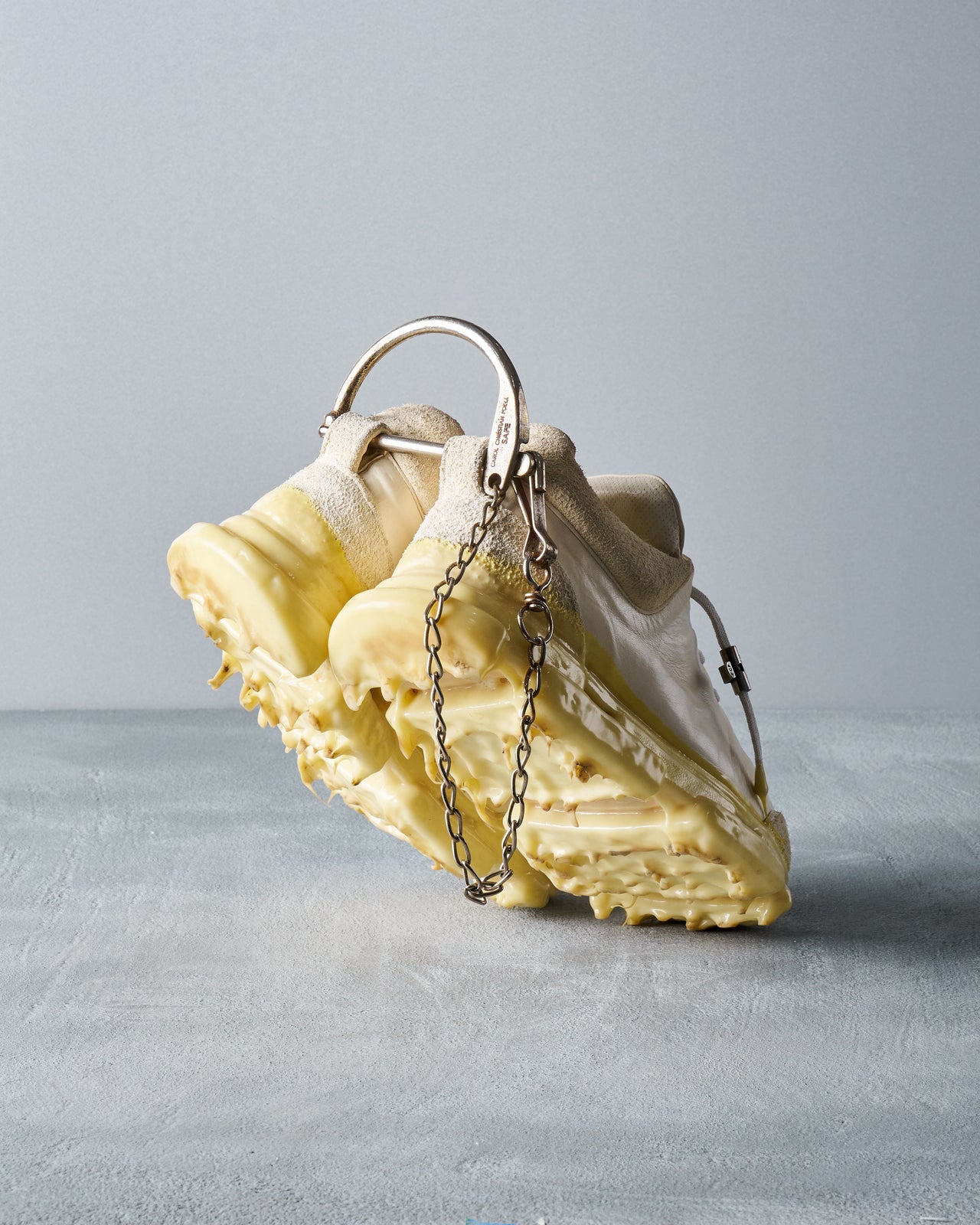 Carol Christian Poell AM/2683-IN CORS-PTC/01 Iced Paper Dart handled low sneaker