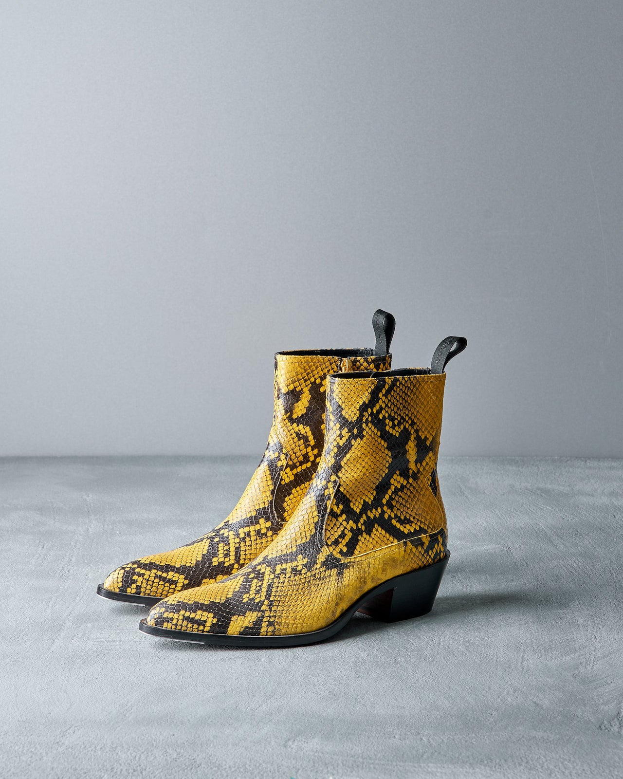 Bally Gaiman Snake-embossed leather boot