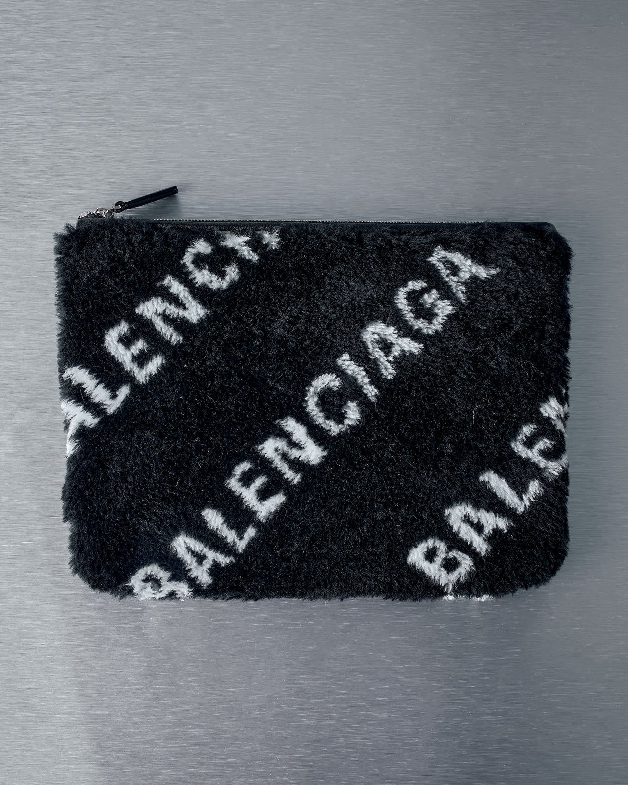 Balenciaga FW 2019 Faux Fur clutch