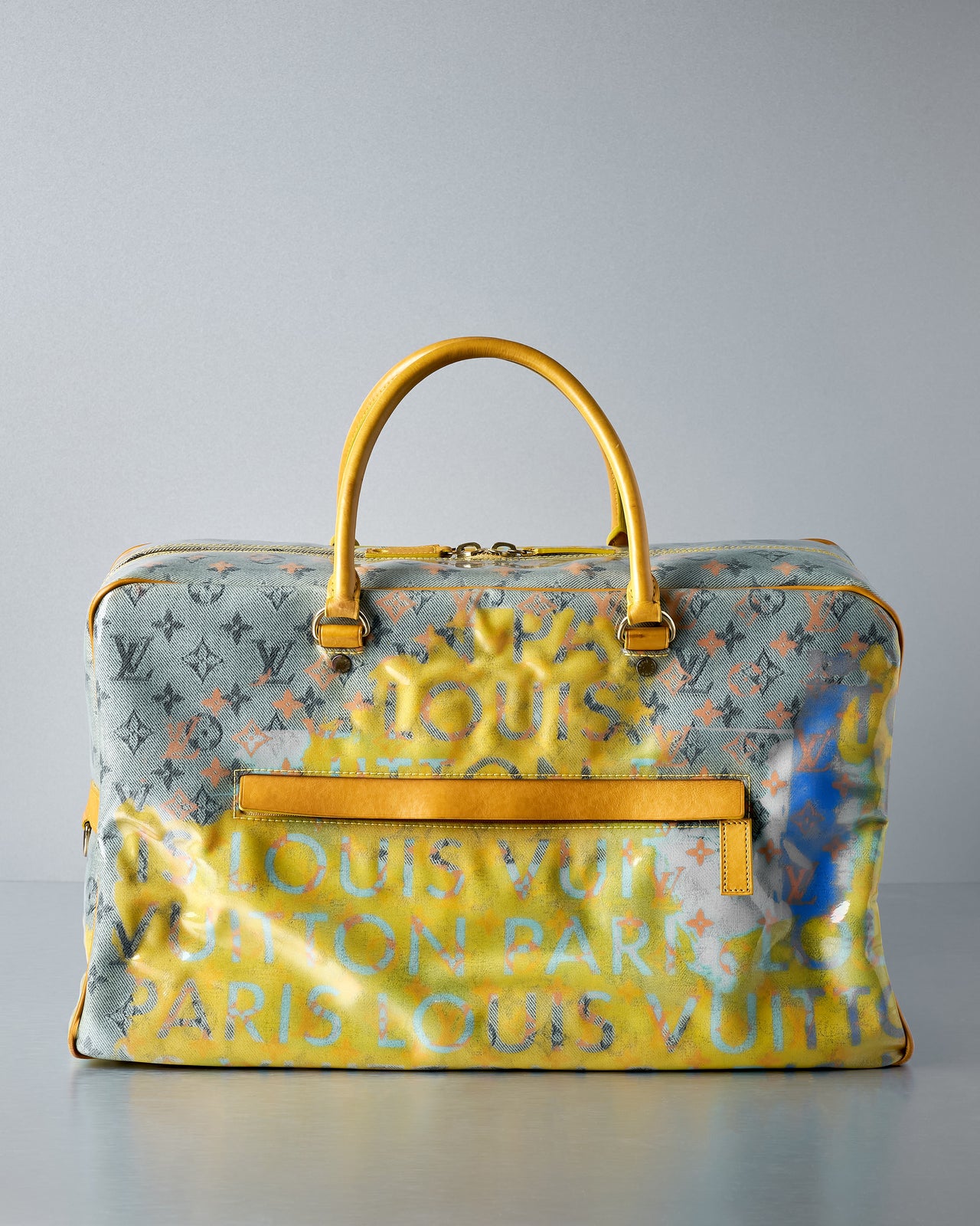 Louis Vuitton 2008 Limited Edition Richard Prince Defile Monogram Weekender Bag