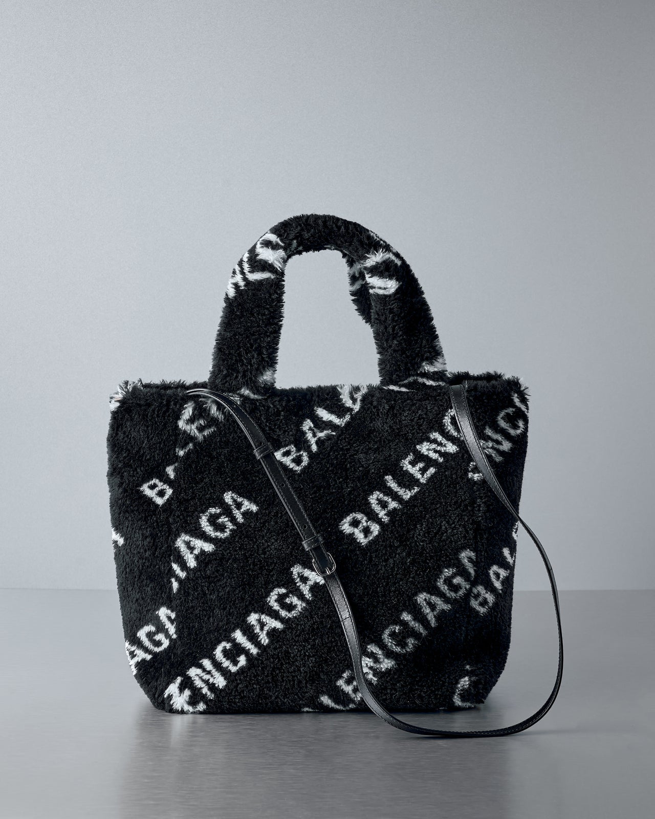 Balenciaga FW 2019 Everyday faux fur tote bag