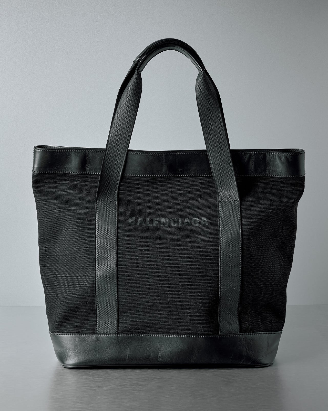 Balenciaga Canvas and leather tote bag