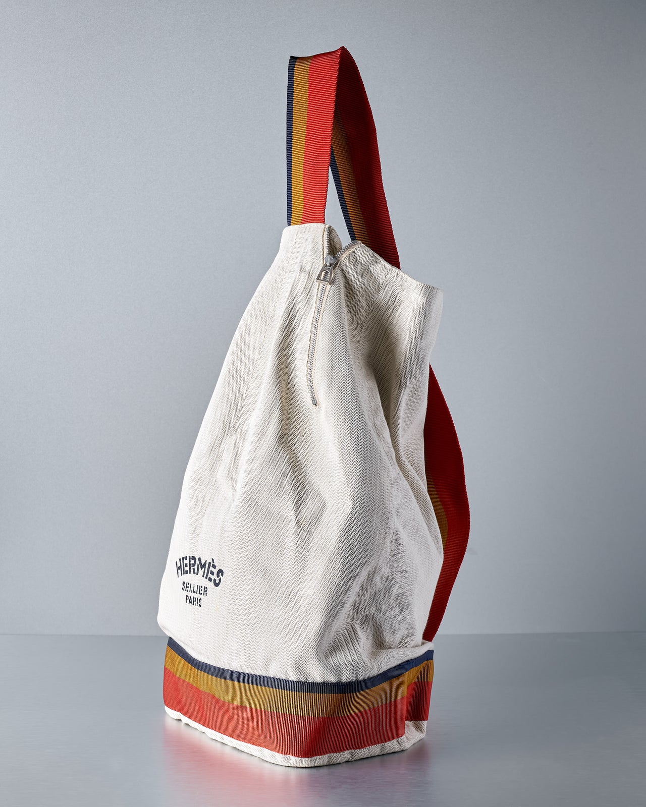 Hermès Toile Chevrons Cavalier Shoulder Bag