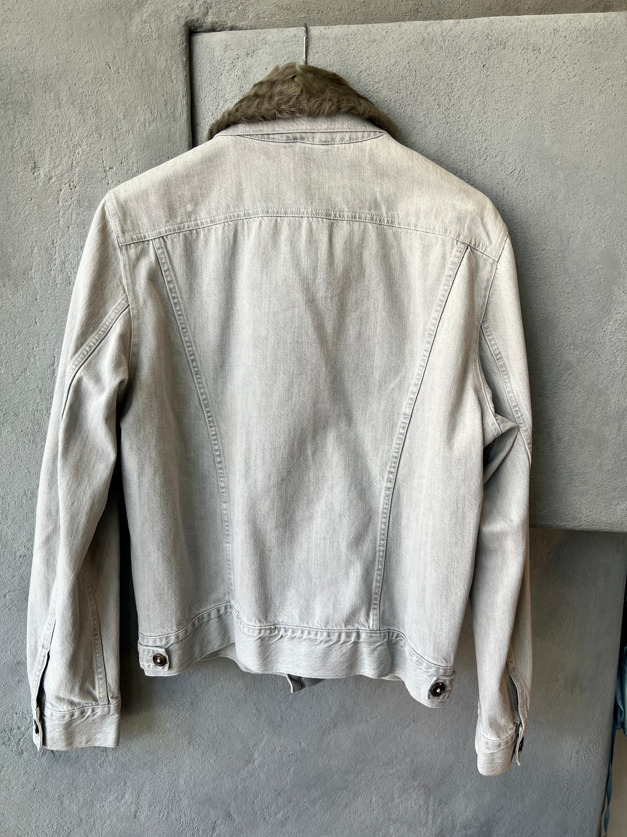 Maison Margiela AW 2013 Fur Collar Denim Jacket