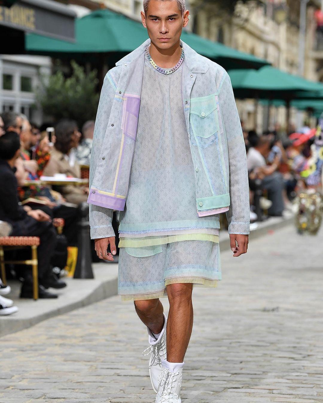 Louis Vuitton 2020 layered tulle jacket
