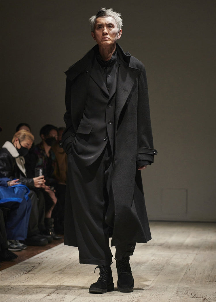 Yohji Yamamoto Pour Homme AW 2022-2023 "The Lingering Dream of a Tiger" Wool Coat