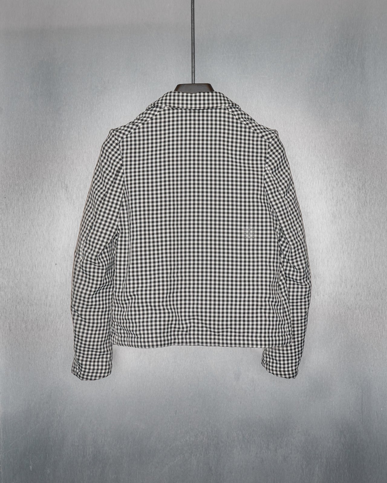 Comme des Garçons GIRL AW 2016 Fur pocket gingham blazer