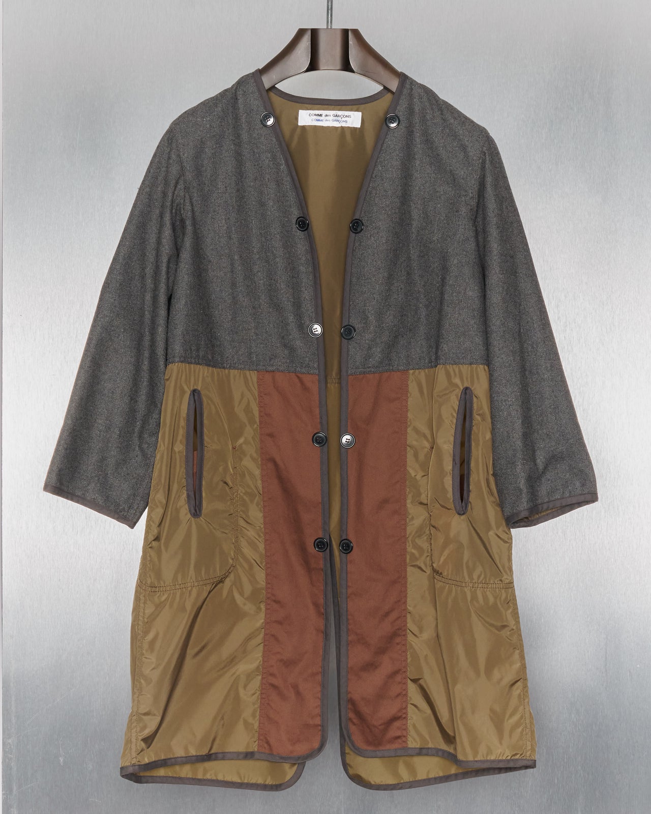 Comme des Garçons Wool nylon topcoat