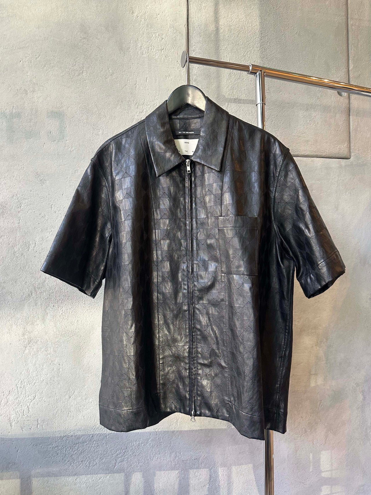 Song For The Mute 24.1 The Dreamers PU Leather Zip Shirt