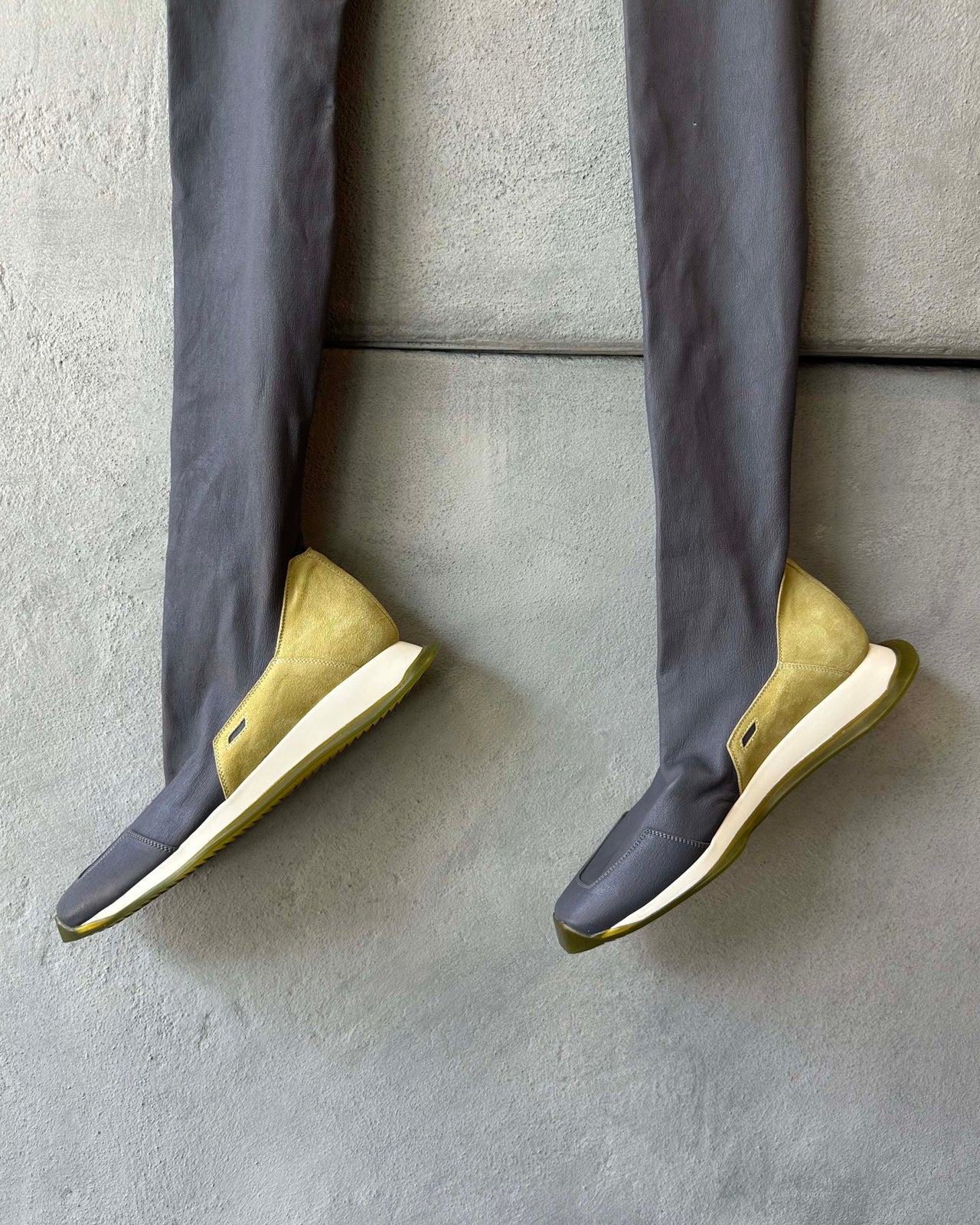 Rick Owens Oblique Stretch Runner Sock Boot
