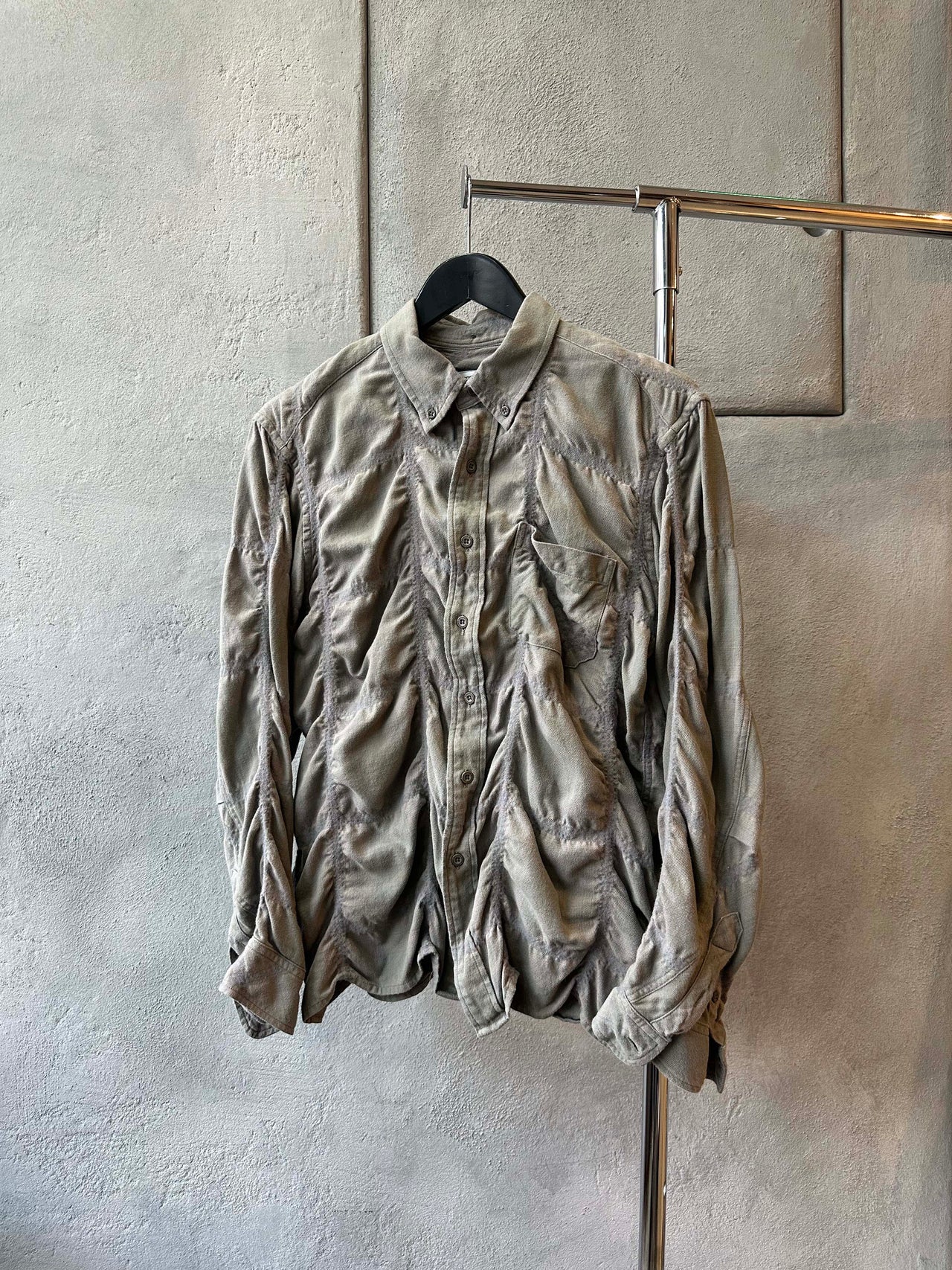 Nonnative Flannel Grid Ruched Shirt