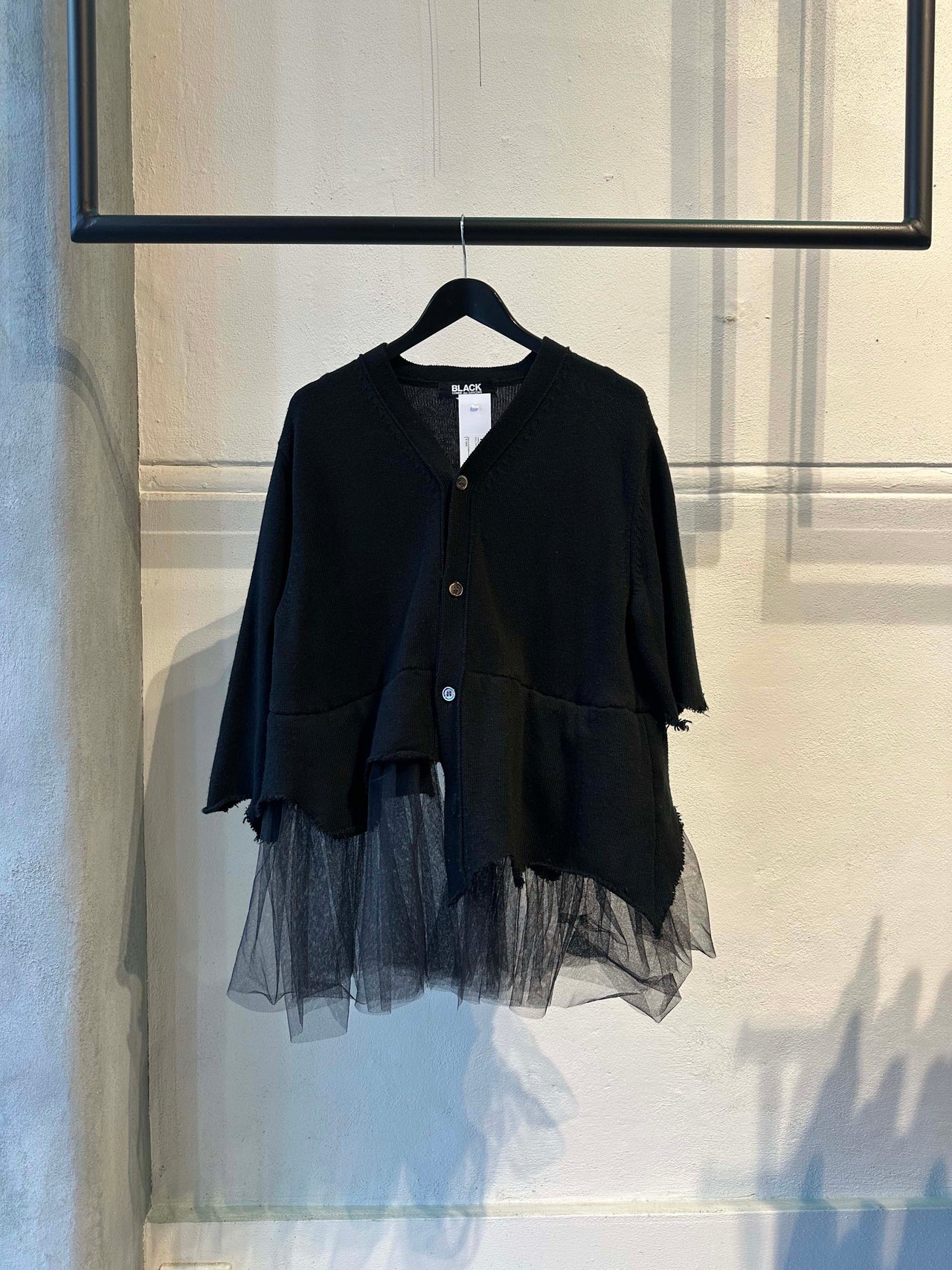 Comme des Garçons BLACK SS 2023 Layered Tulle Cardigan