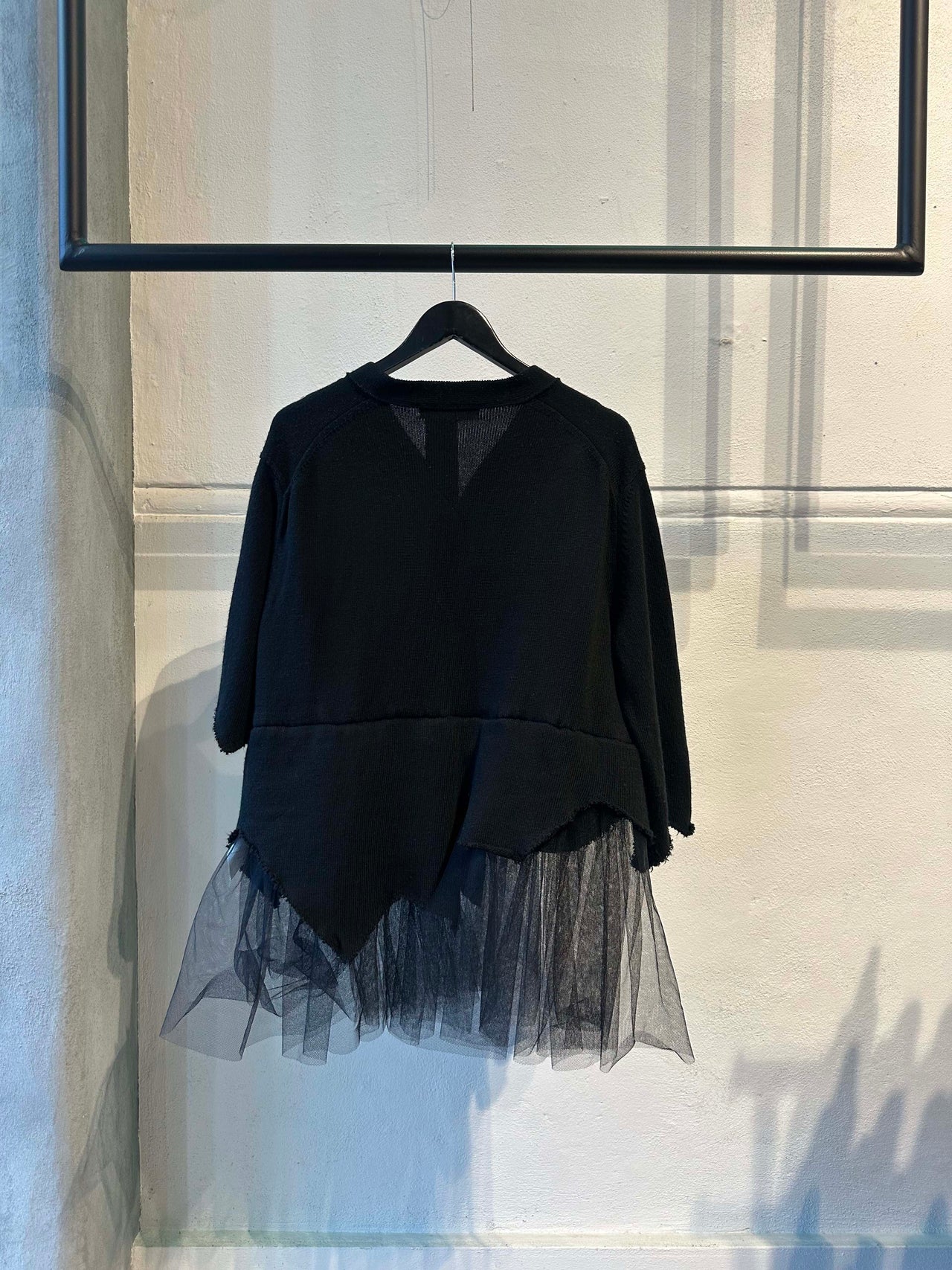 Comme des Garçons BLACK SS 2023 Layered Tulle Cardigan