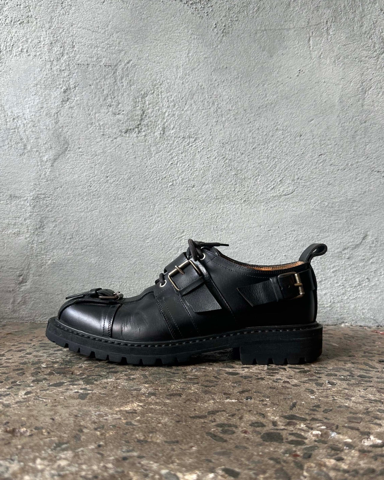 Dries Van Noten Leather Buckle Brogue