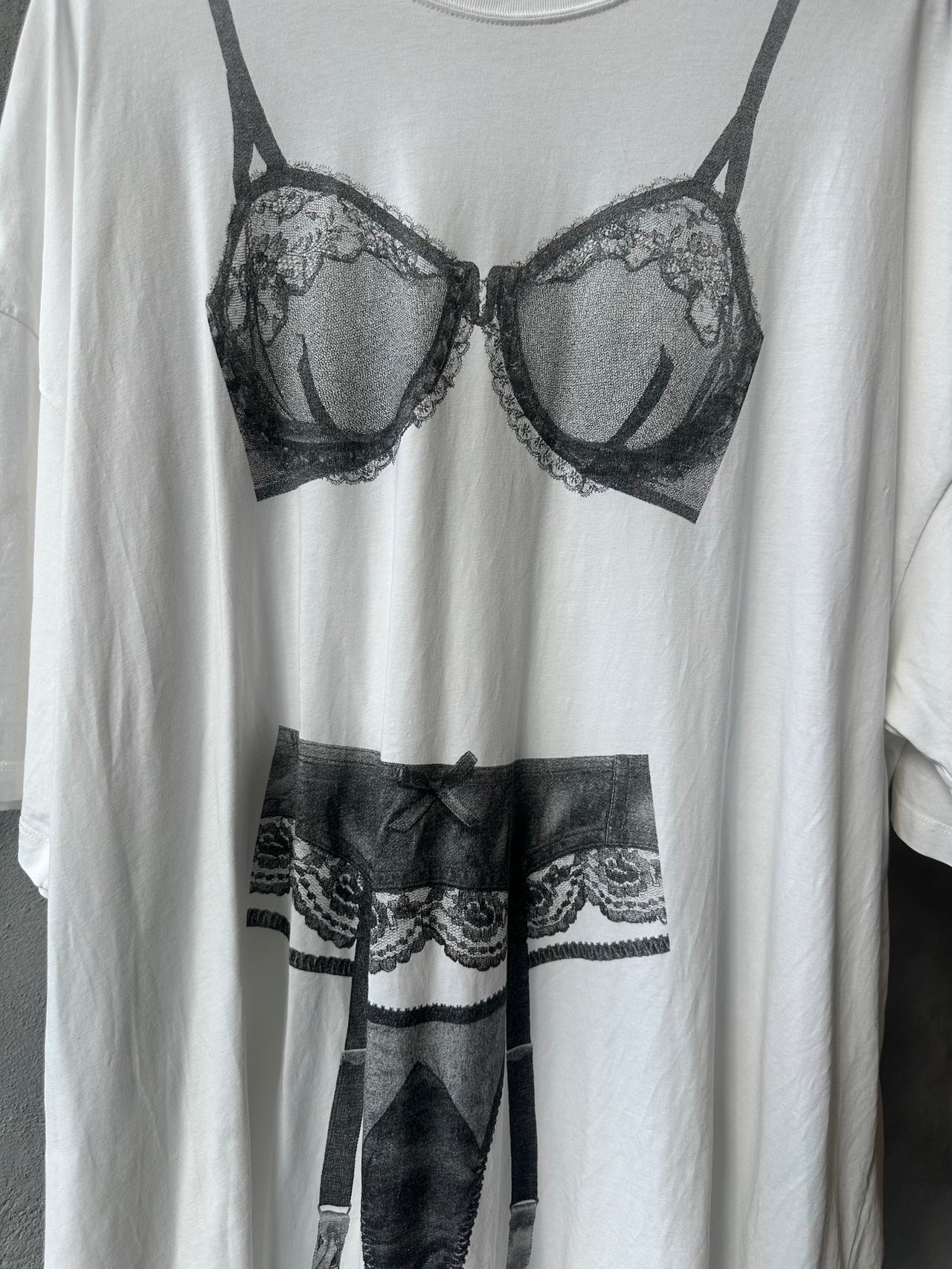 Vaquera Lingerie Print T-Shirt Dress