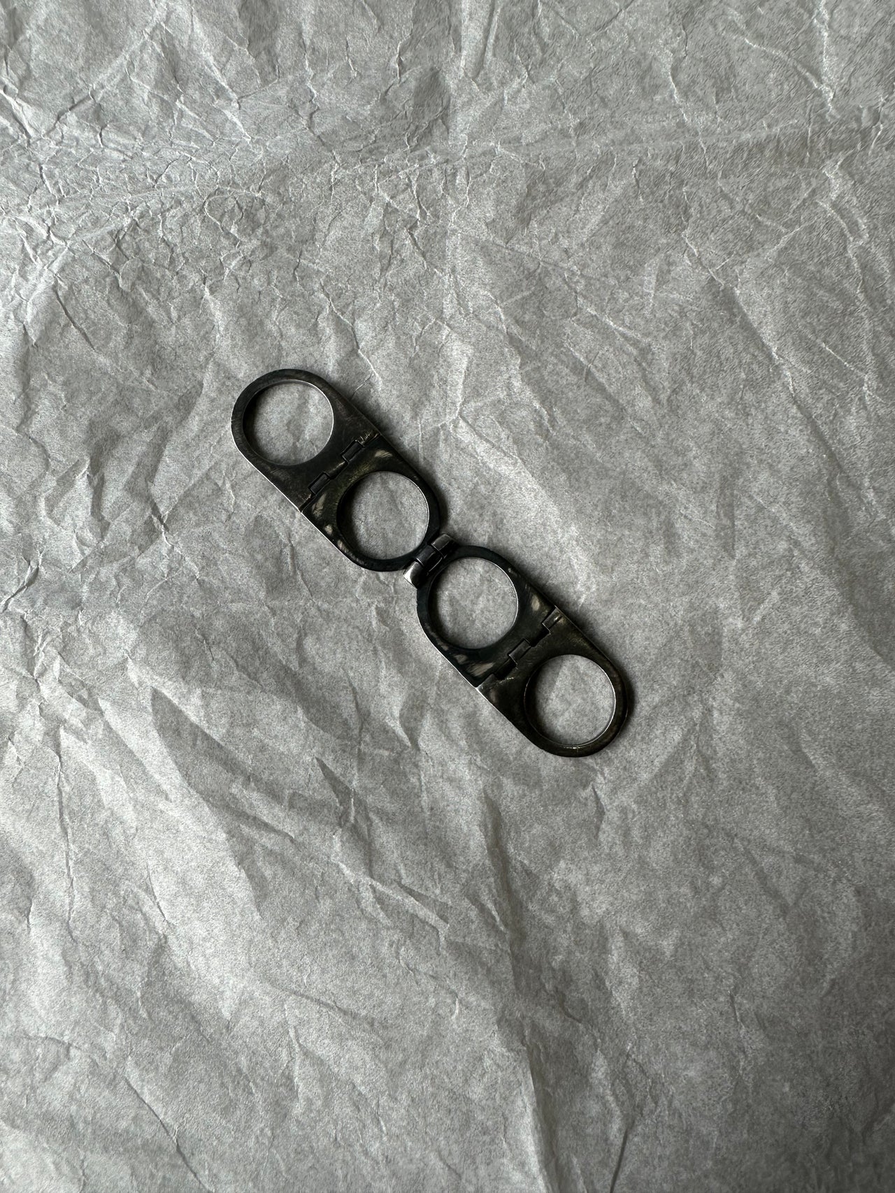 Stephanie Said Oxidised folding ring 925