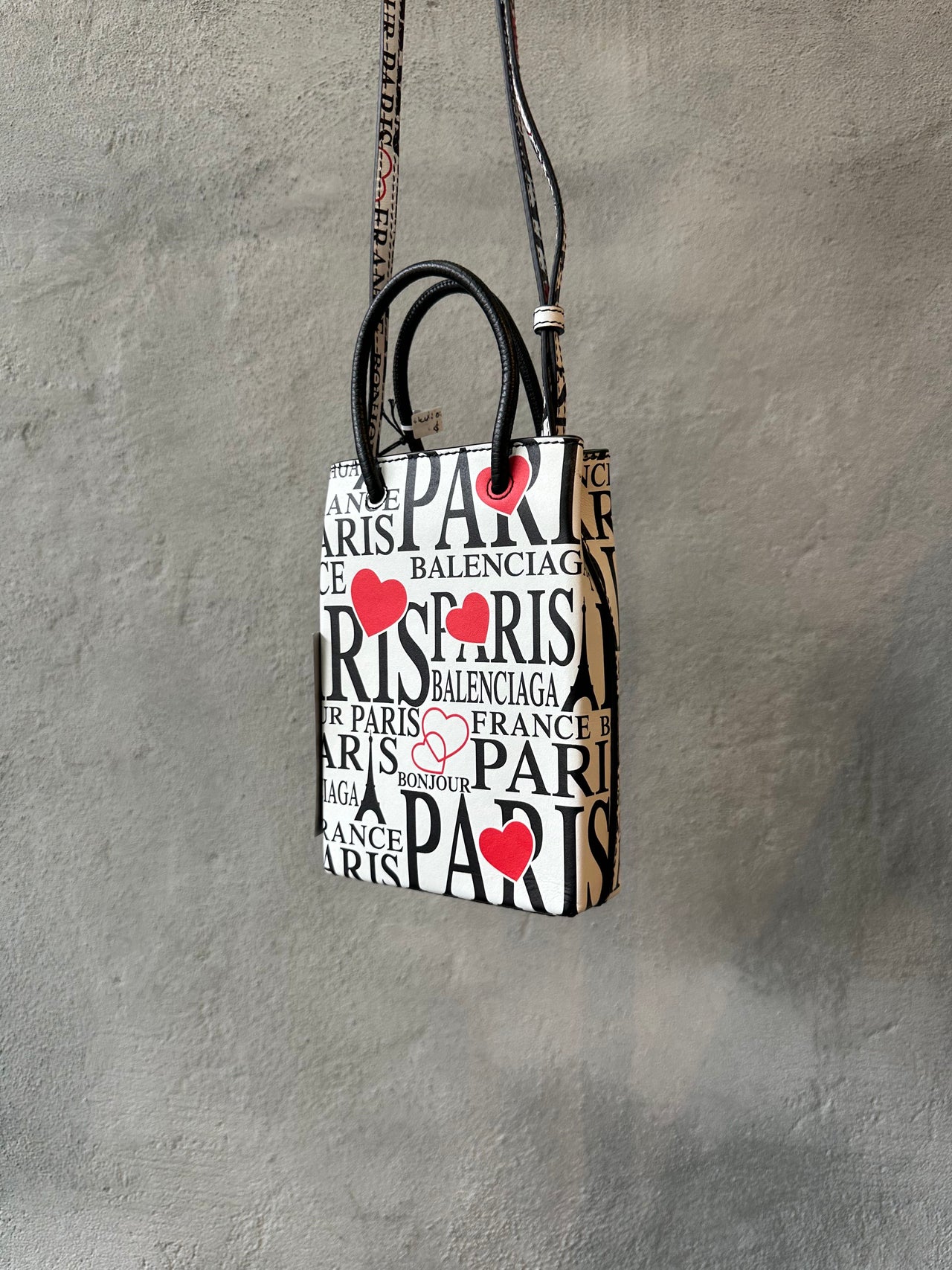 Balenciaga 2019 Bonjour Paris Mini Tote