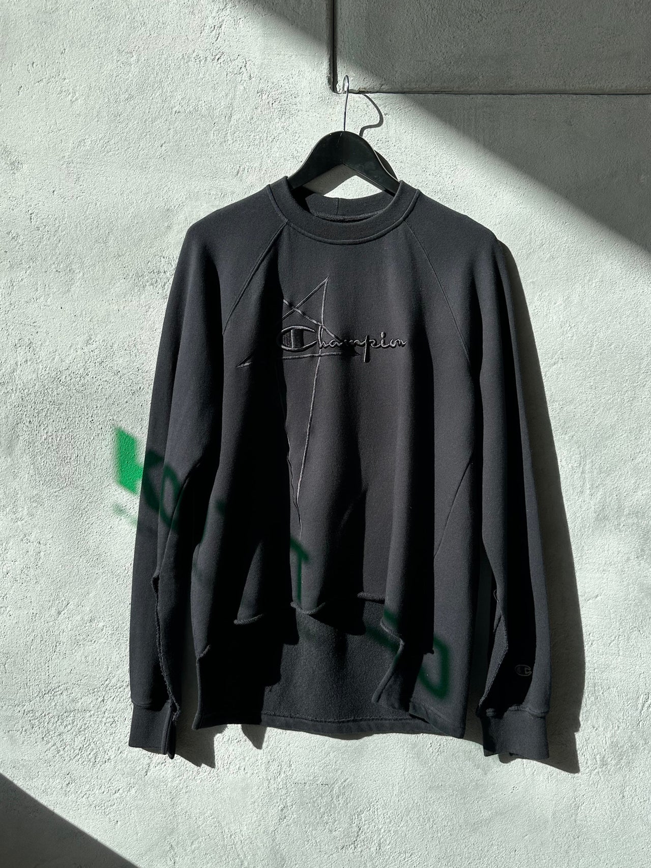 Rick Owens x Champion 2021 Deconstructed Logo Sweater