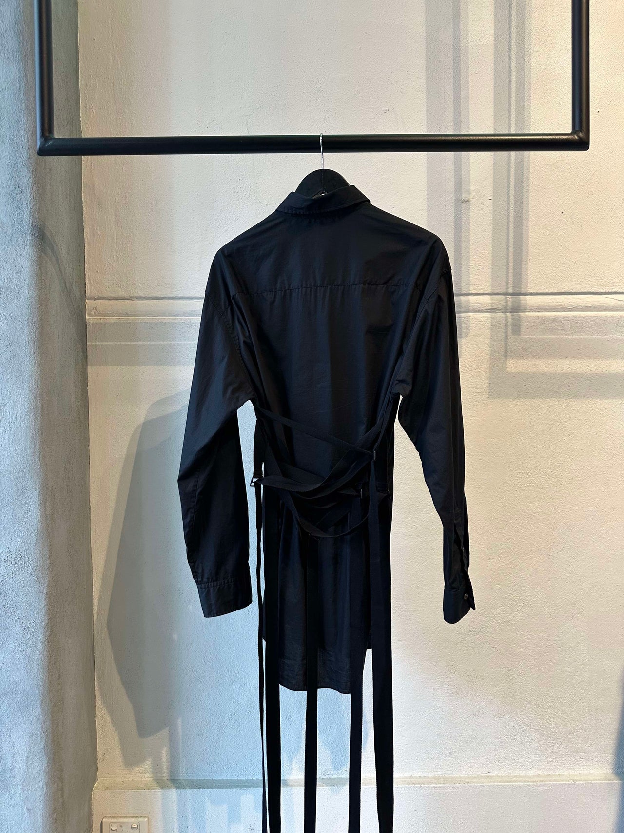 Ann Demeulemeester 2022 Ribbon strap bondage shirt