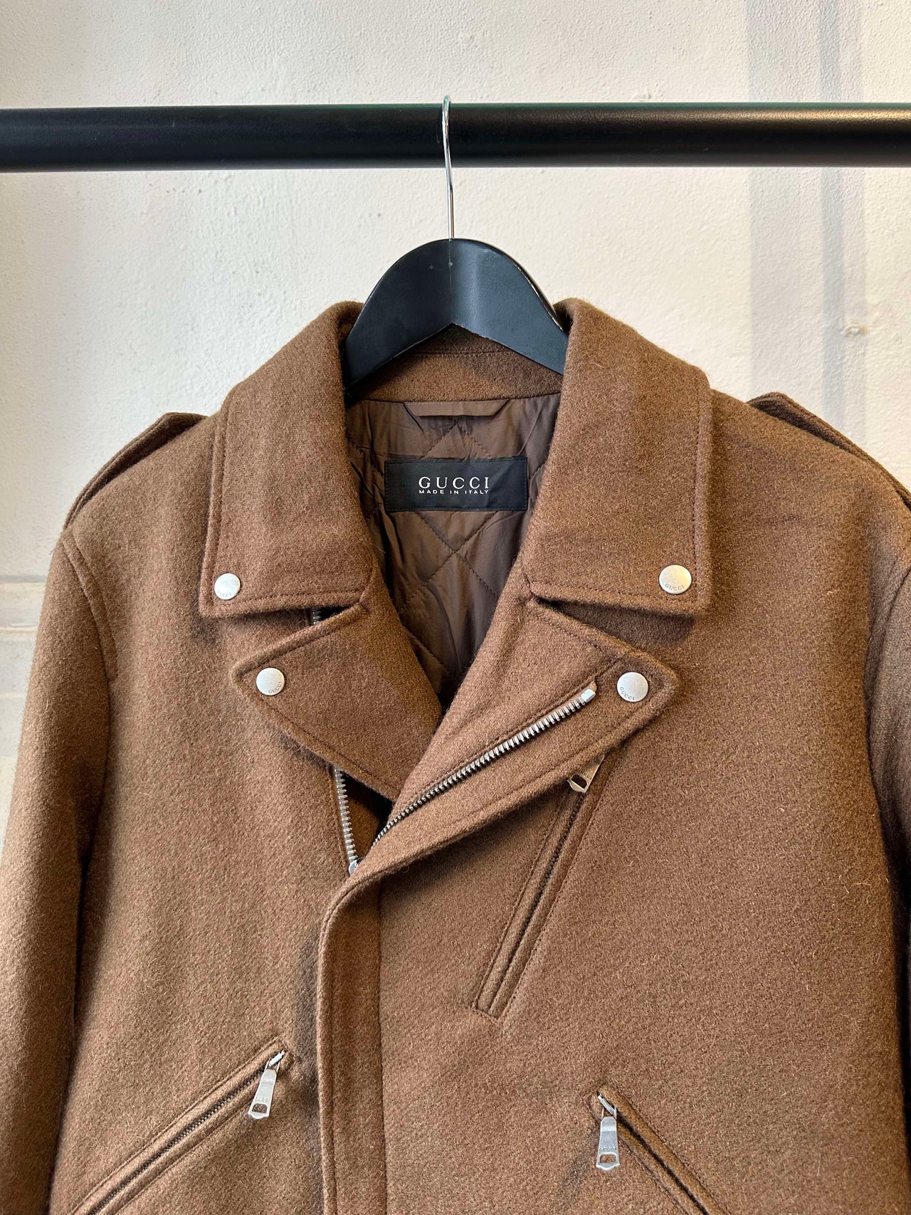 Gucci 2015 Wool Biker Jacket