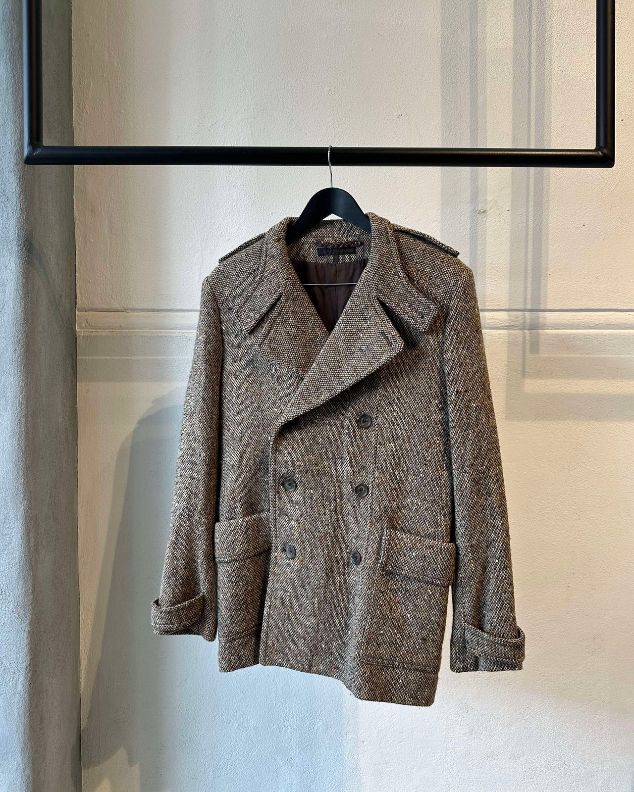 Veronique Branquinho Military Tweed Wool Coat