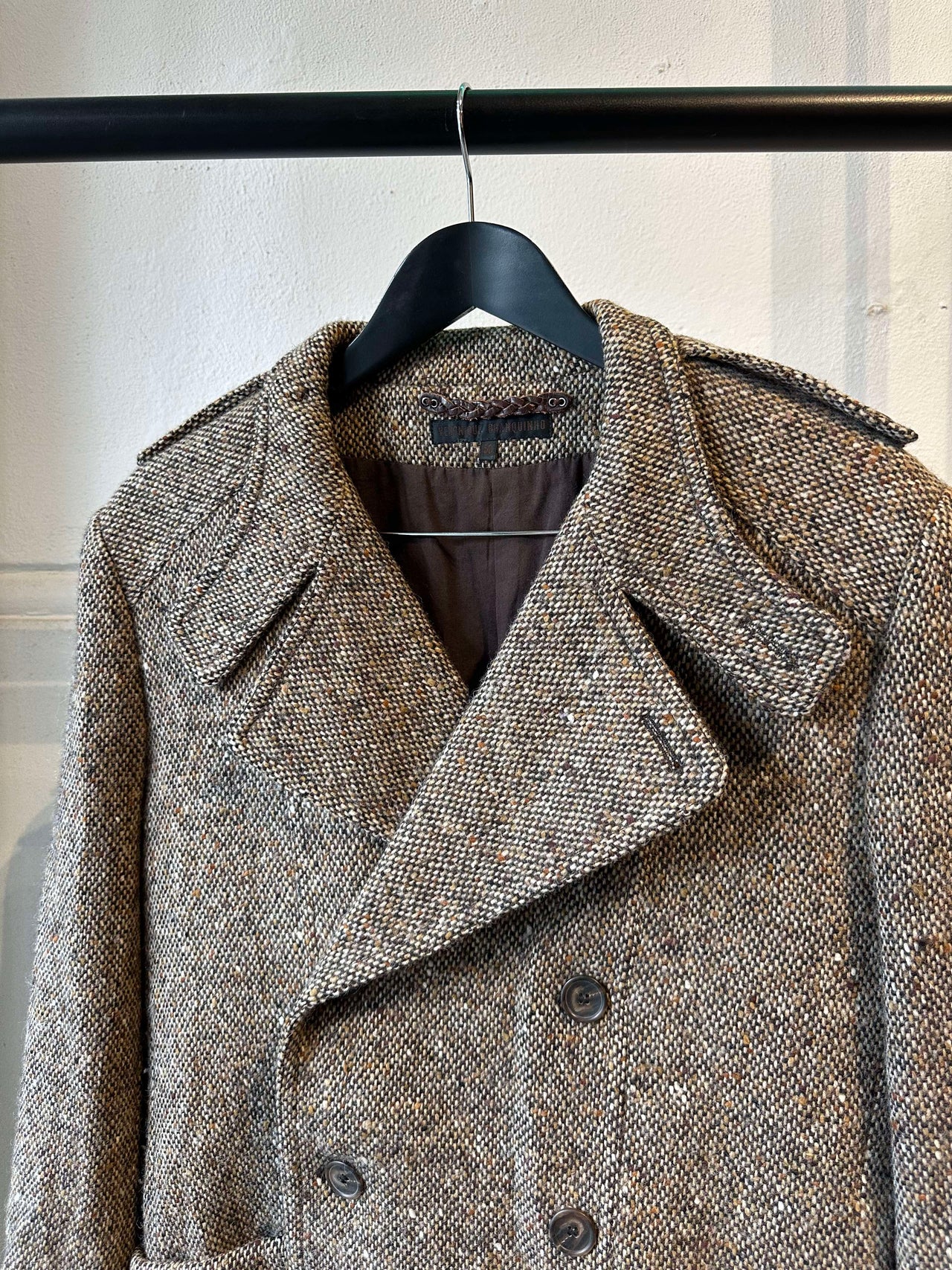Veronique Branquinho Military Tweed Wool Coat