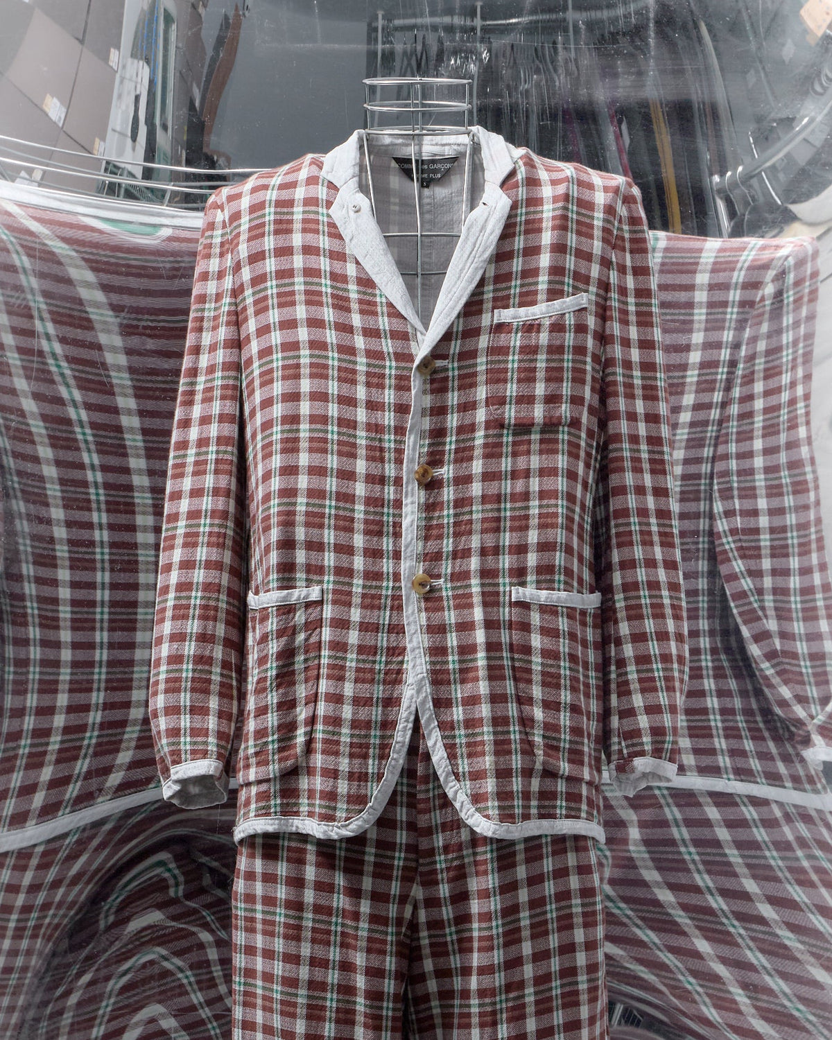 Comme des Garçons Homme Plus SS 2001 Plaid 2-piece Suit Set