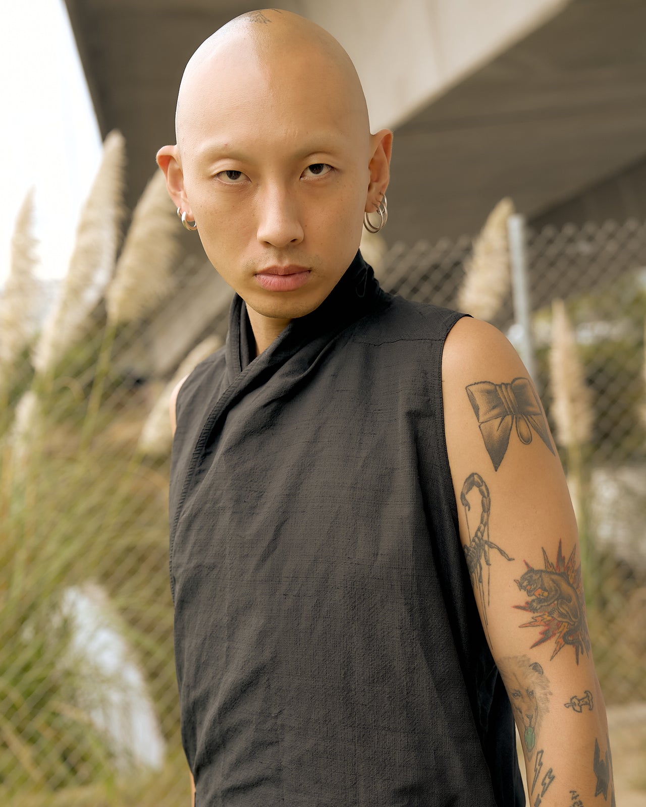 Rick Owens SS 2016 Cyclops Woven wrap vest