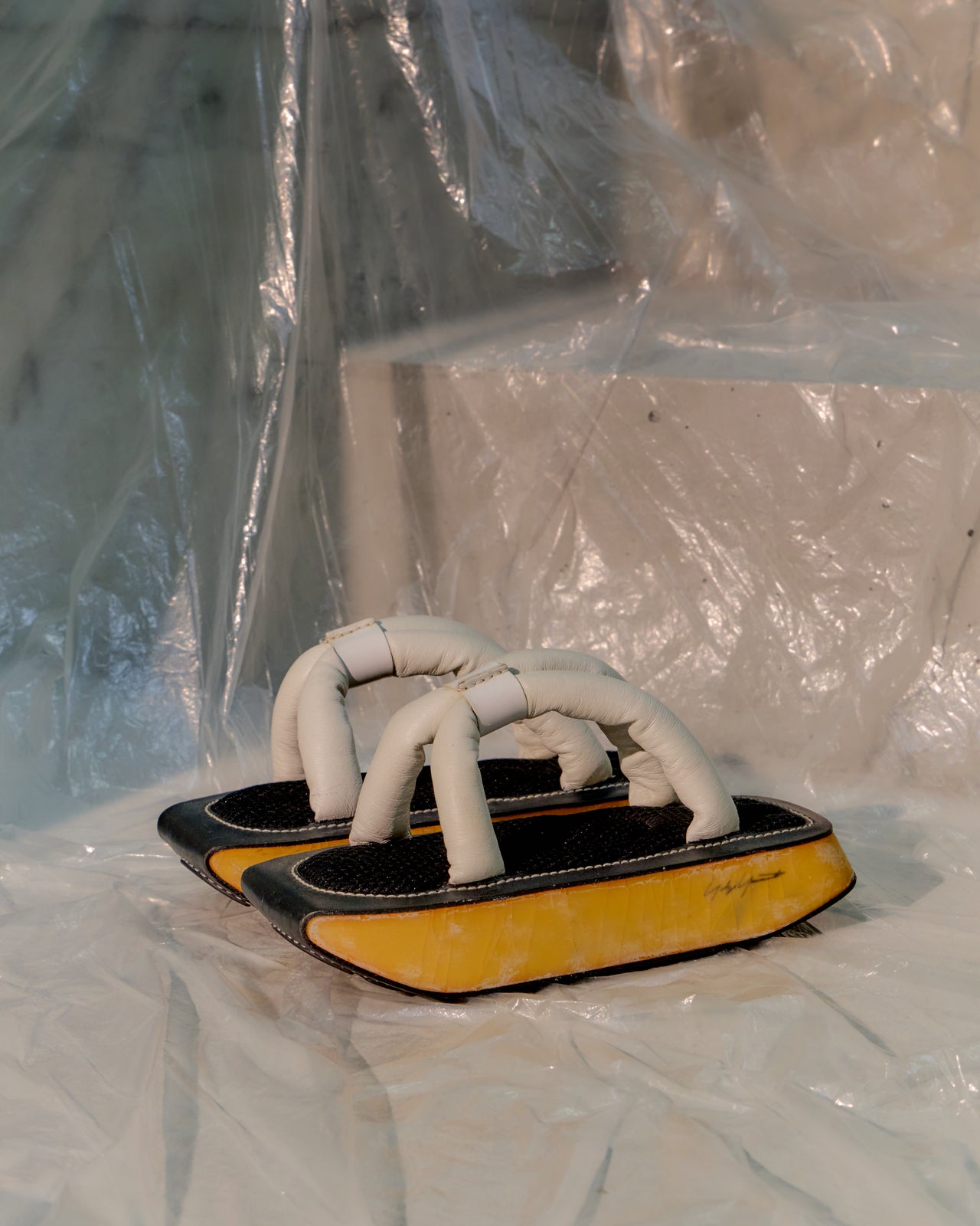 Yohji Yamamoto x Adidas SS 2004 Runway Geisha Platform Sandals