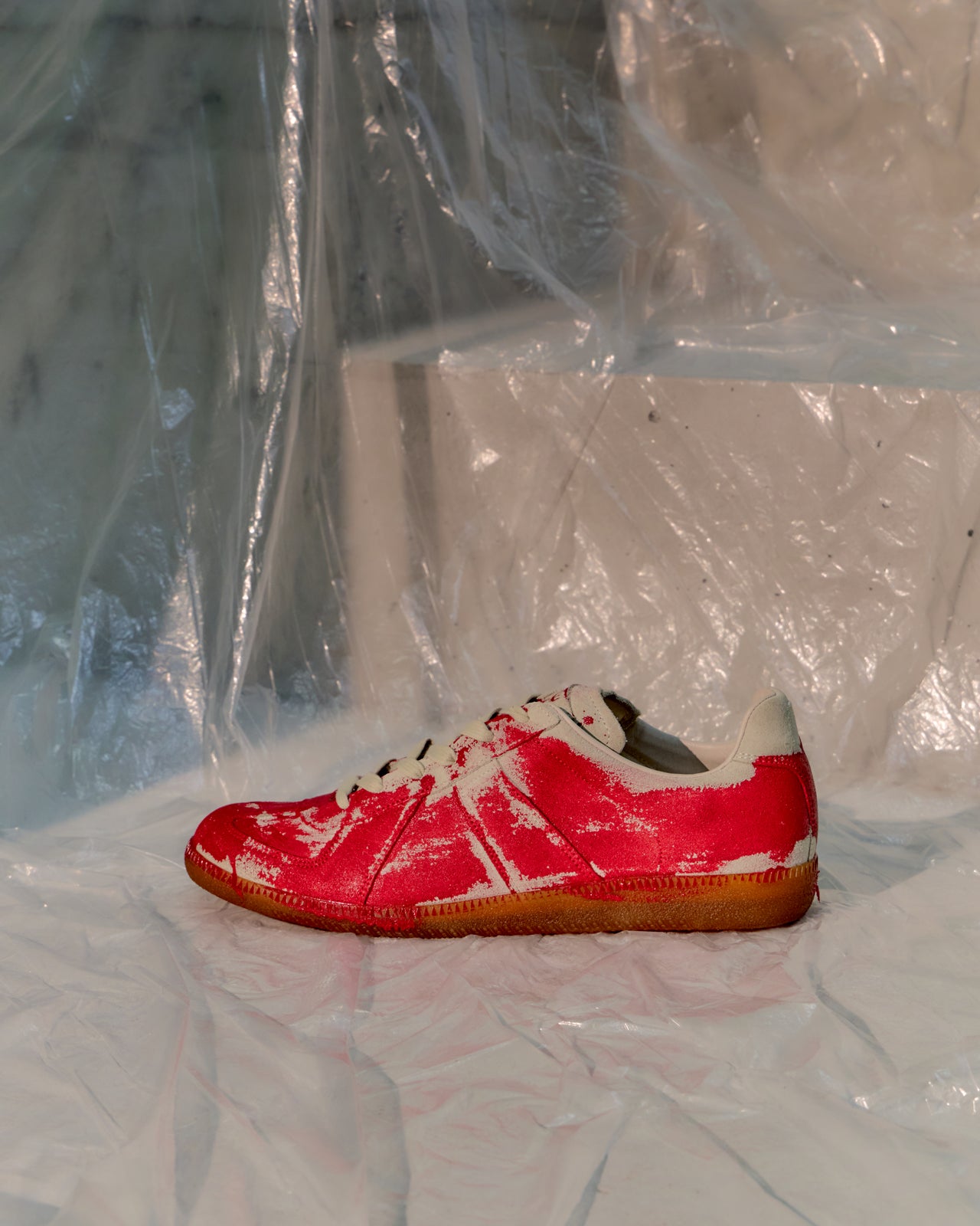 Maison Margiela 2011 Replica GAT Painted Suede Sneakers