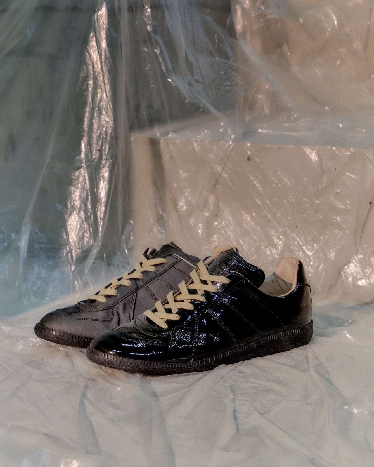 Maison Margiela 2011 Replica GAT Half-Patent Suede Sneakers