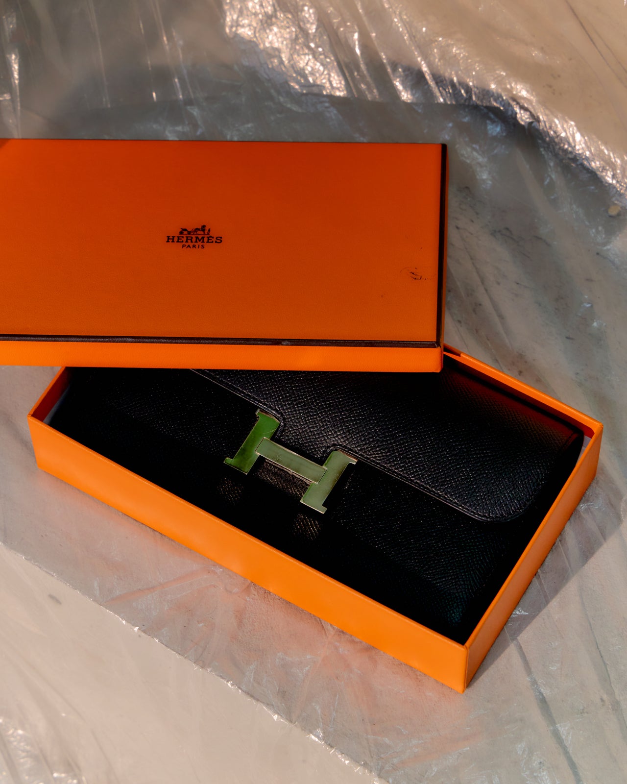 Hermès 2017 Portefeuille Constance Veau Epsom 89 Wallet