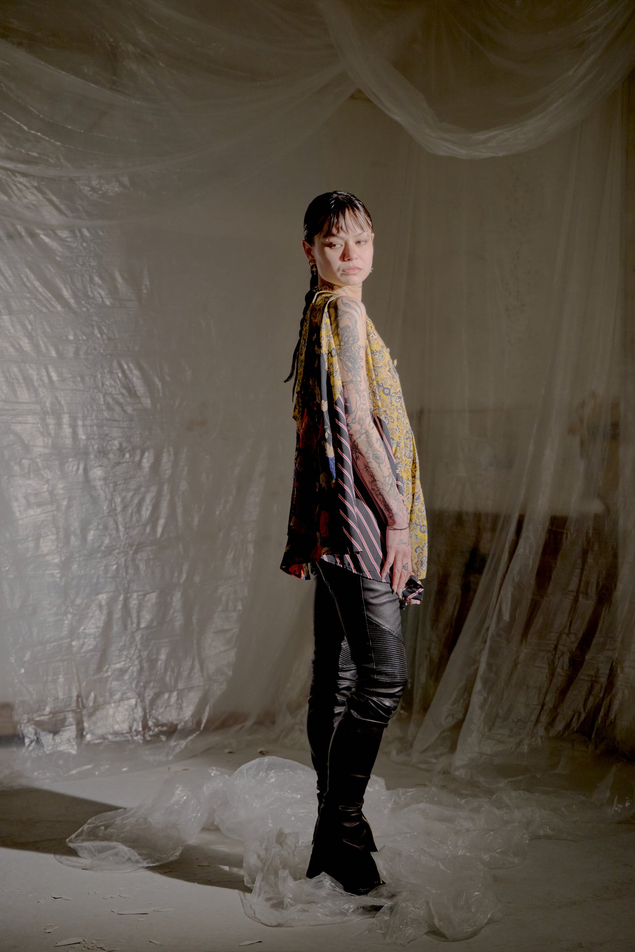 Balenciaga FW 2016 Multi Panel Blouse