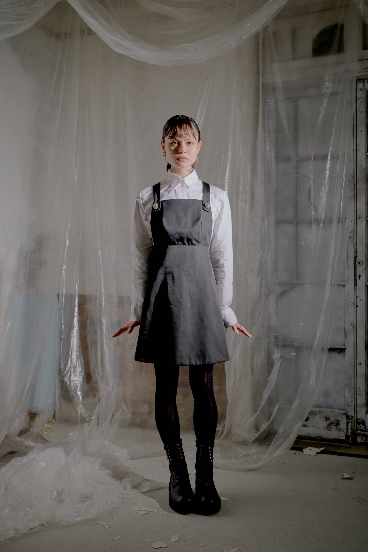 Prada 2022 Re-Nylon Pinafore Dress w Gems