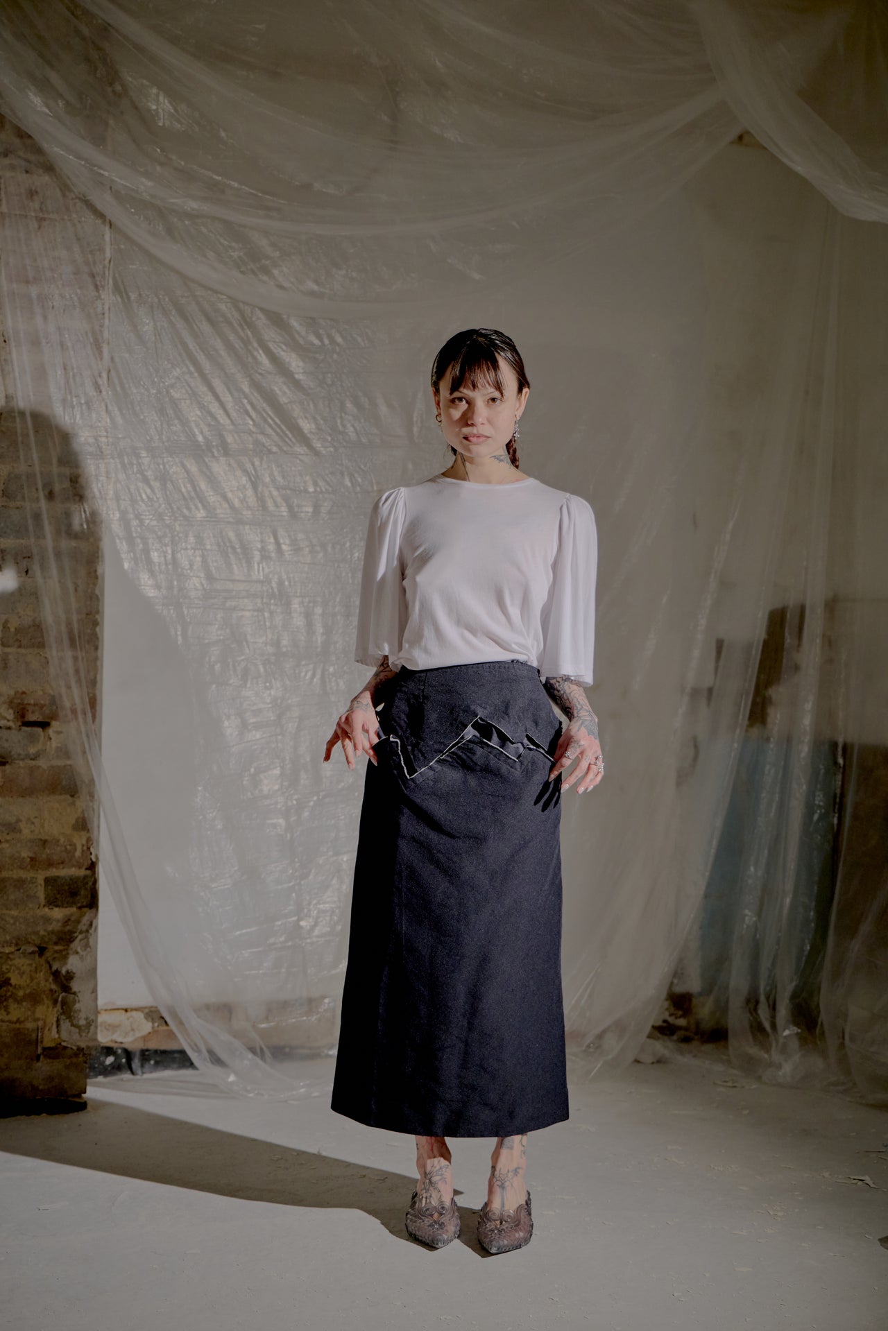 Dries Van Noten Ruched Sleeve T-Shirt