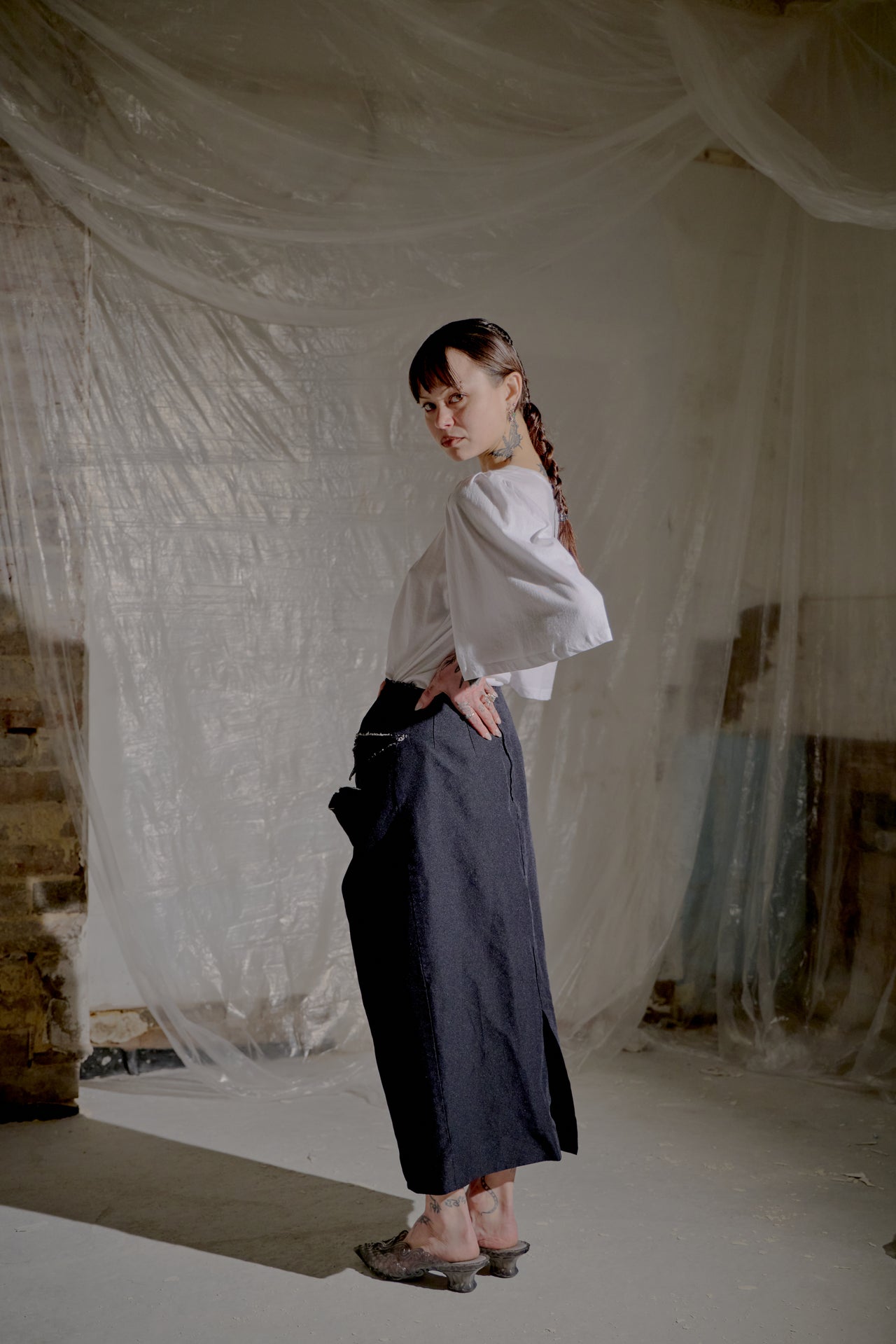 Dries Van Noten Ruched Sleeve T-Shirt