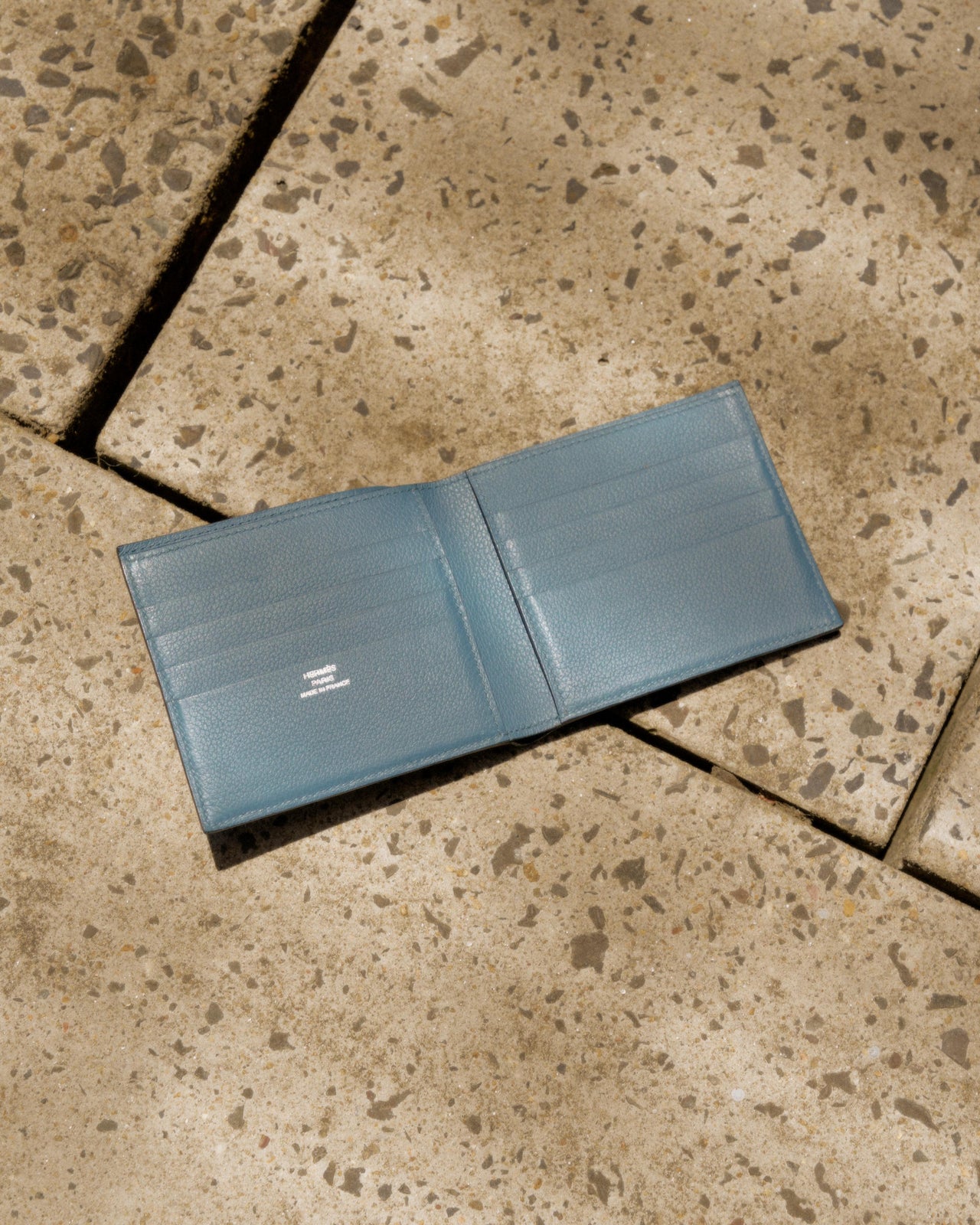 Hermès MC² Copernic grained leather wallet