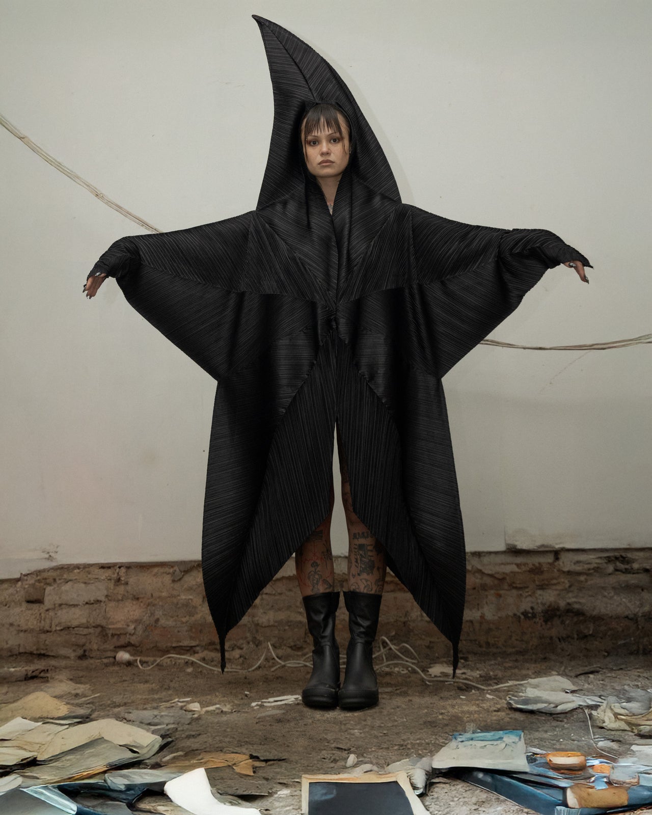 Issey Miyake Pleats Please AW 2012 Pleated star dress