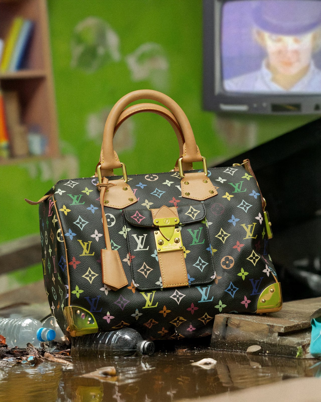 Louis Vuitton x Takashi Murakami SS 2003 Speedy 30 Monogram multicolour bag