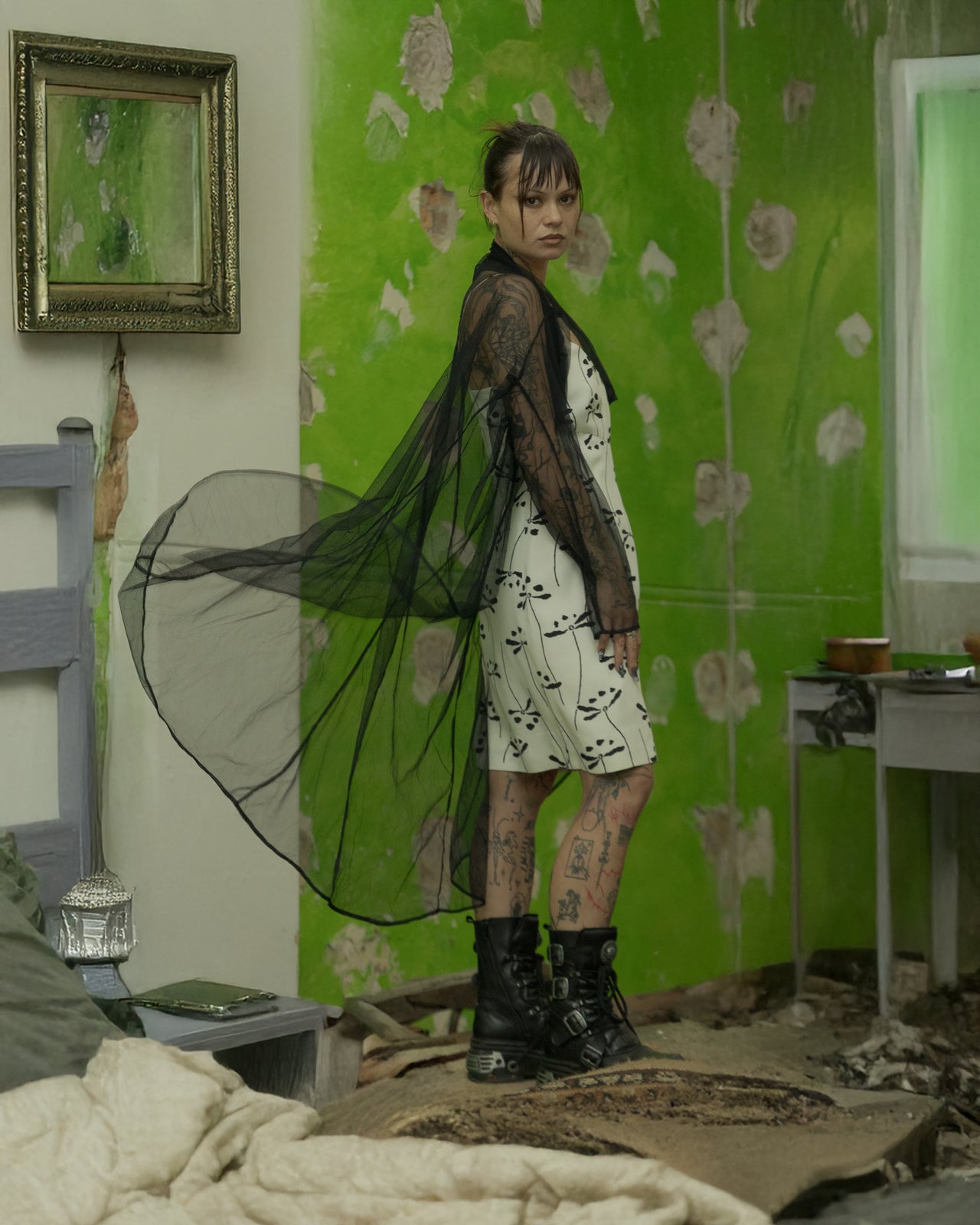 Issey Miyake AW 1988 Mesh open jacket