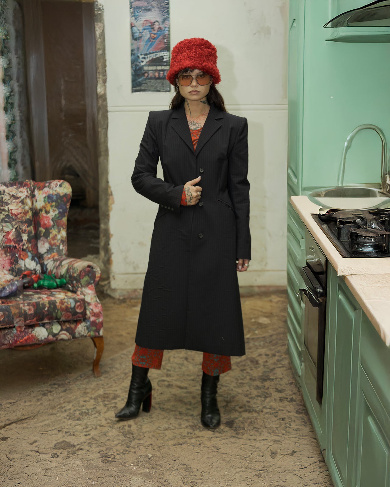 Alexander Mcqueen FW 1998 'Joan' Pinstripe coat