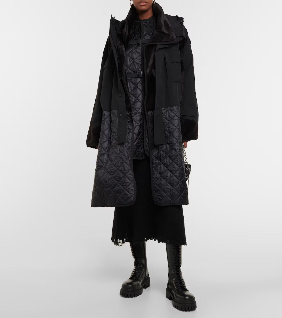 Comme des Garçons Junya Watanabe AW 2023 Long unstructured hooded parka