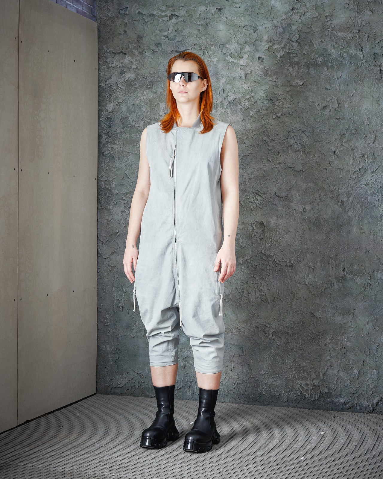 SS 2016 Dyed Calf Leather Jumpsuit