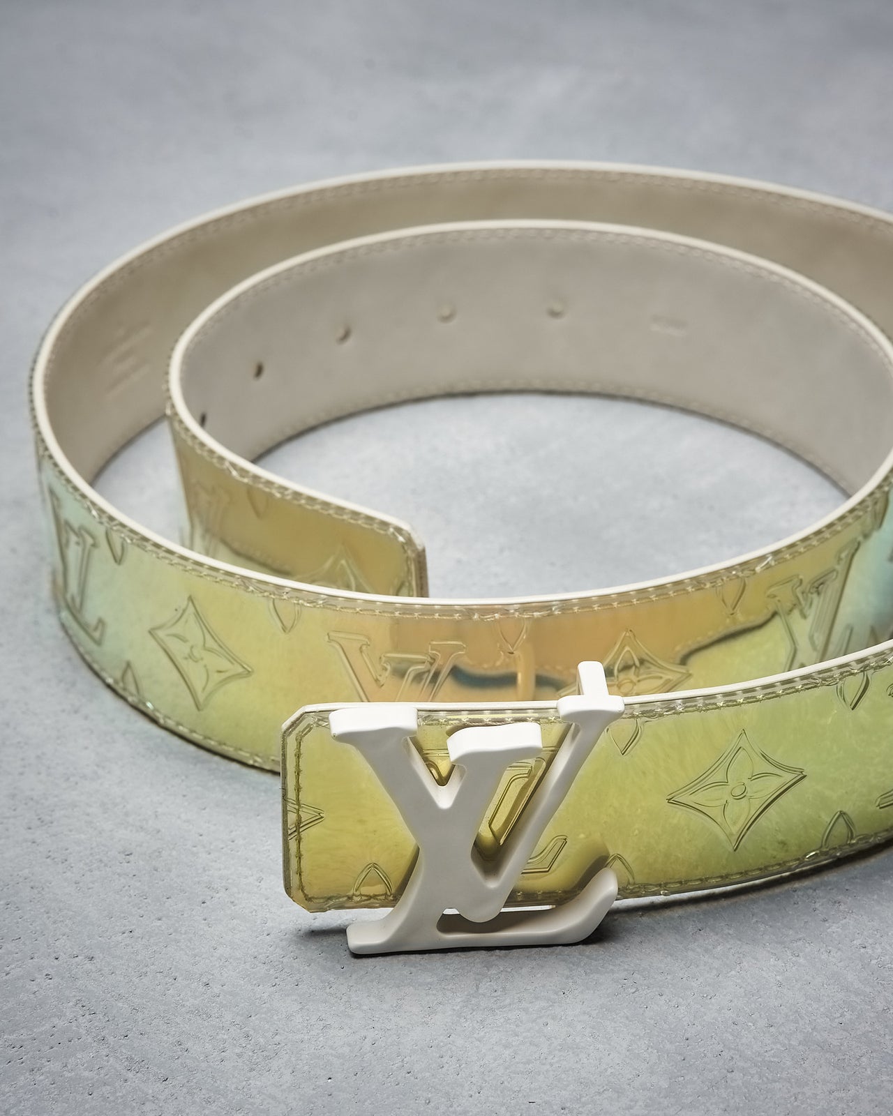 Louis Vuitton LV Shape monogram 40mm prism Belt M0219